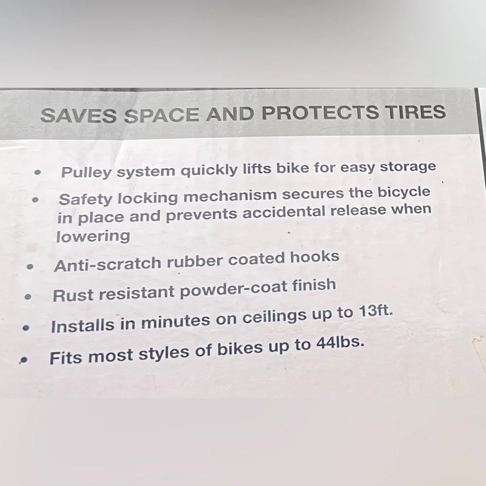 Bicycle Hoist Storage System